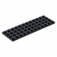 LEGO lapos elem 4x12, fekete (3029)